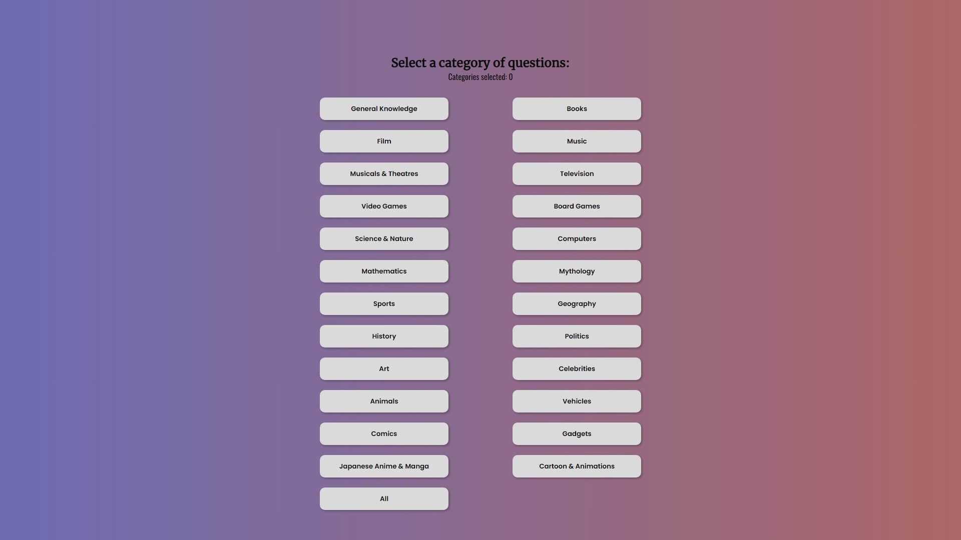 Trivia App screenshot 2